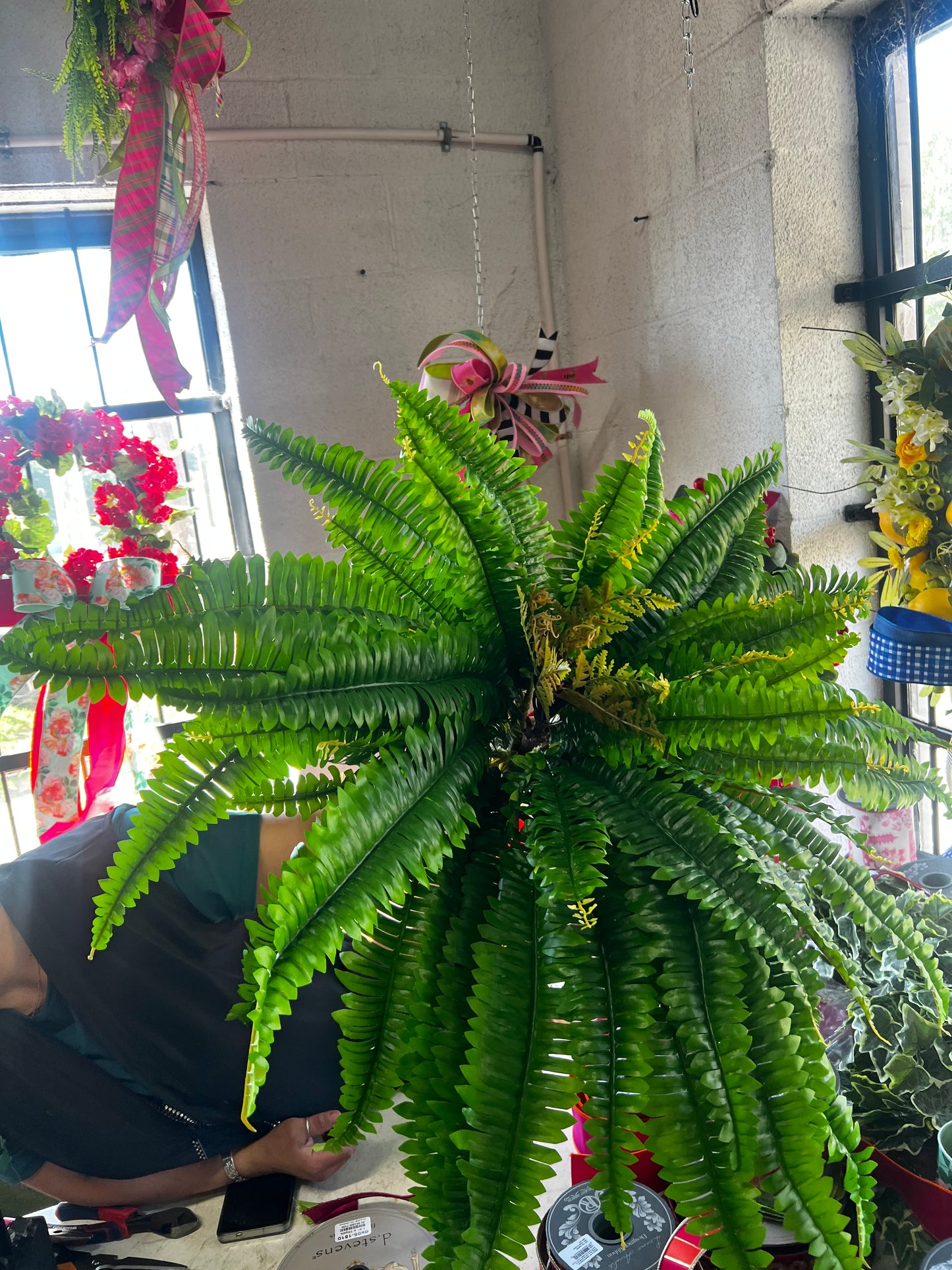 26” UV protected Fern Bush
