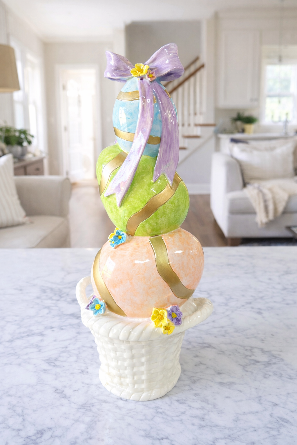 Easter Eggs in Baskets