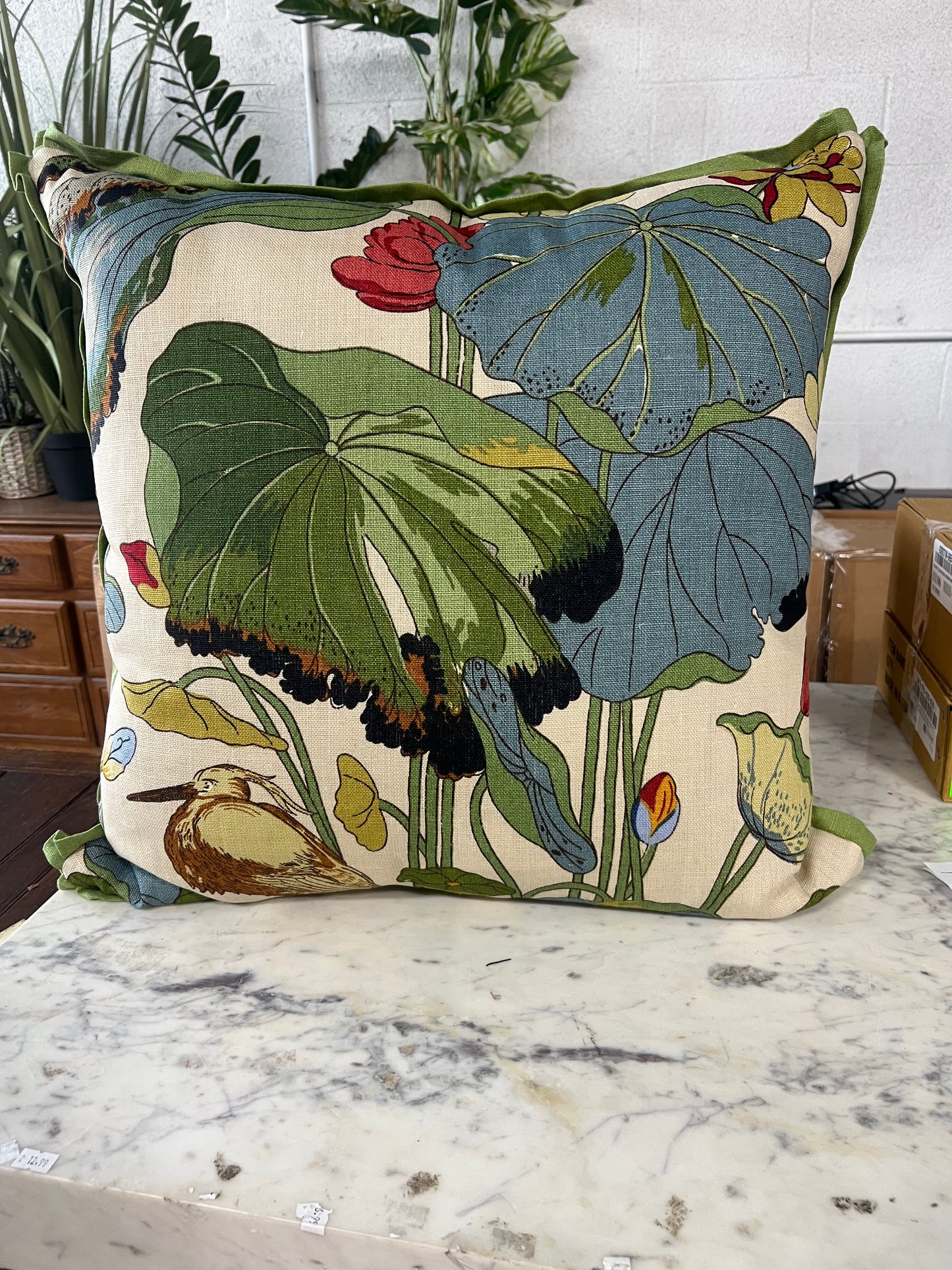 Set of 2 Baker Nympheus Pistachio Pillow