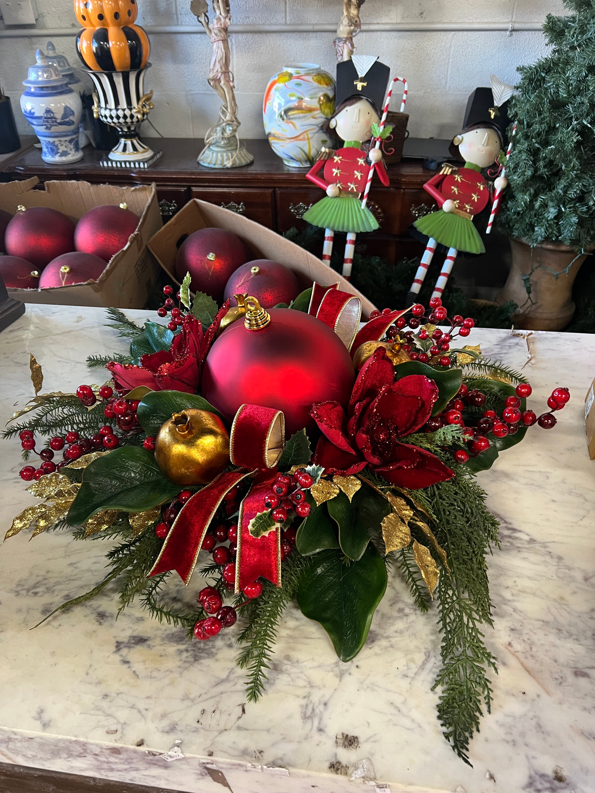 The Grand Christmas Table Centerpiece