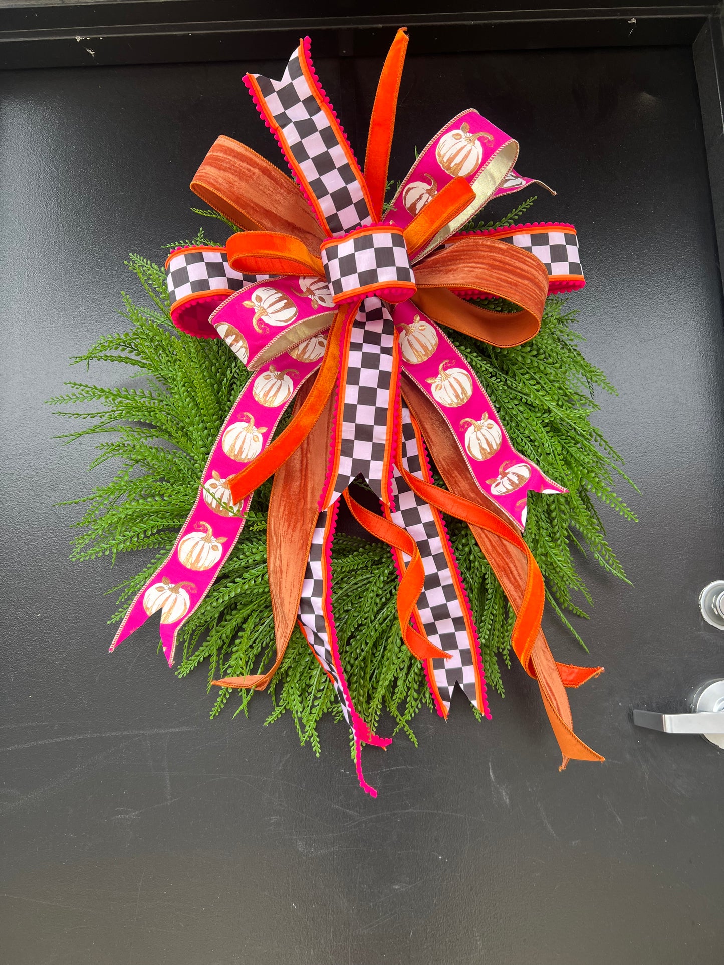 Autumn Check & Charm Wreath