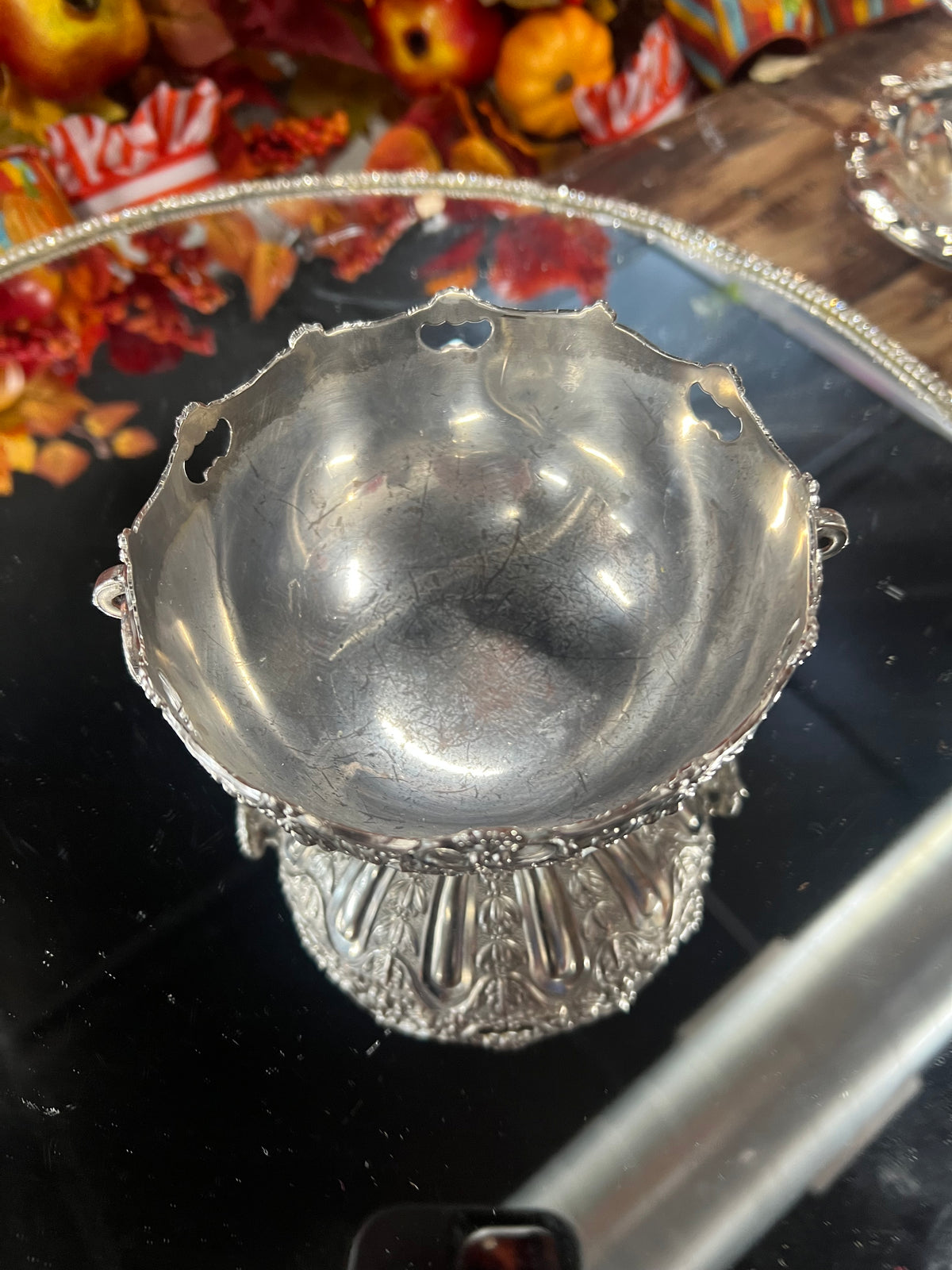Vintage Silver Plated Candy Dish