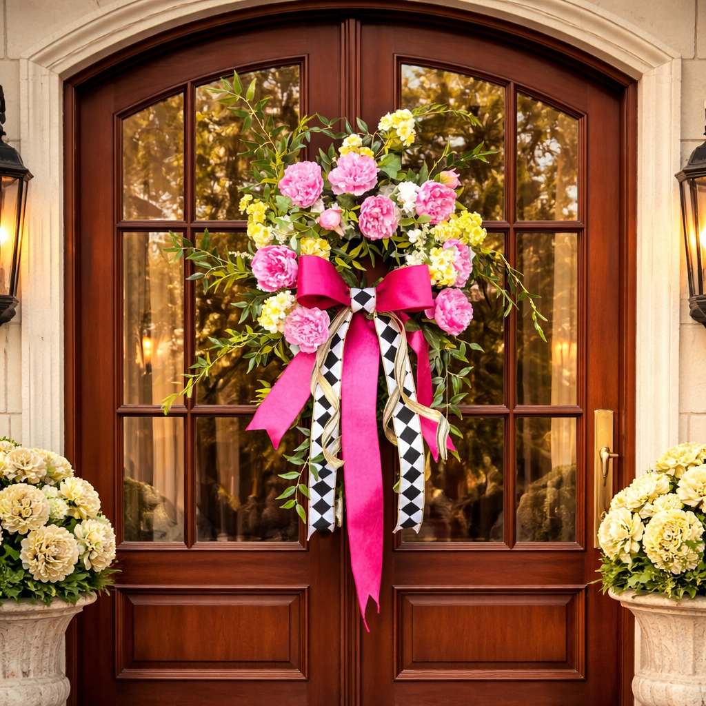Ruscus Peony Estate Wreath