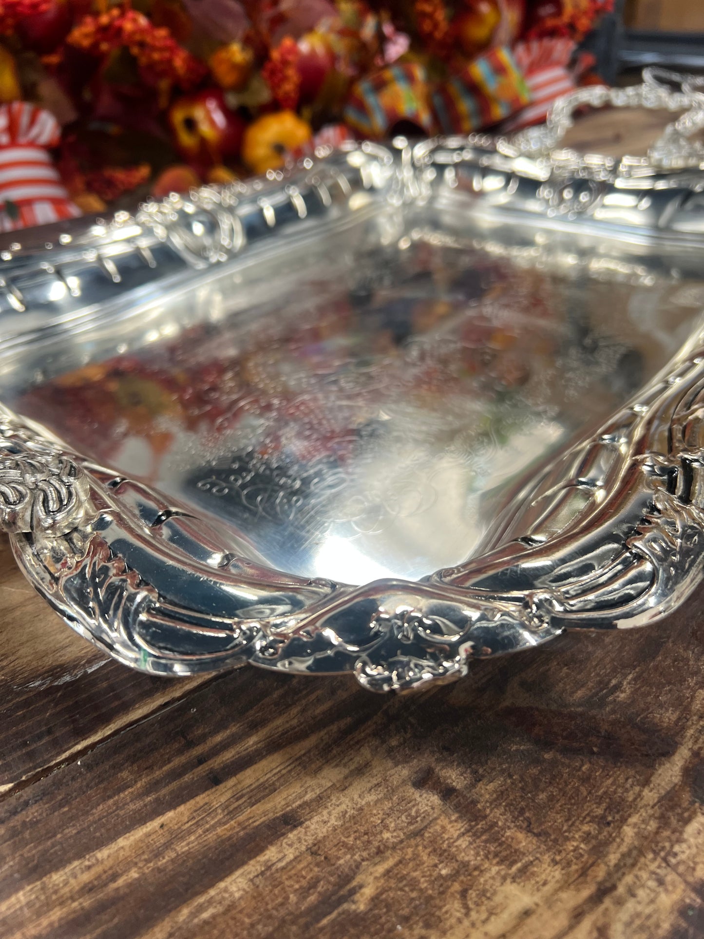 Vintage Silver Plated Meat Dome with Platter (5)
