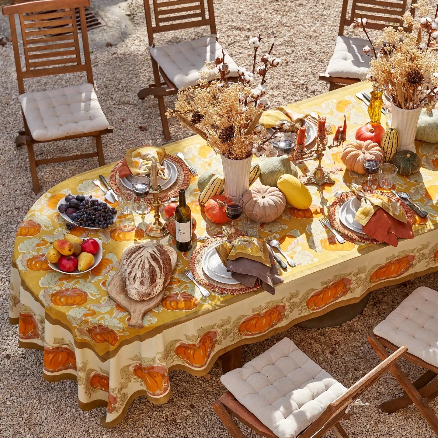 Pumpkin Orange & Mustard Tablecloths
