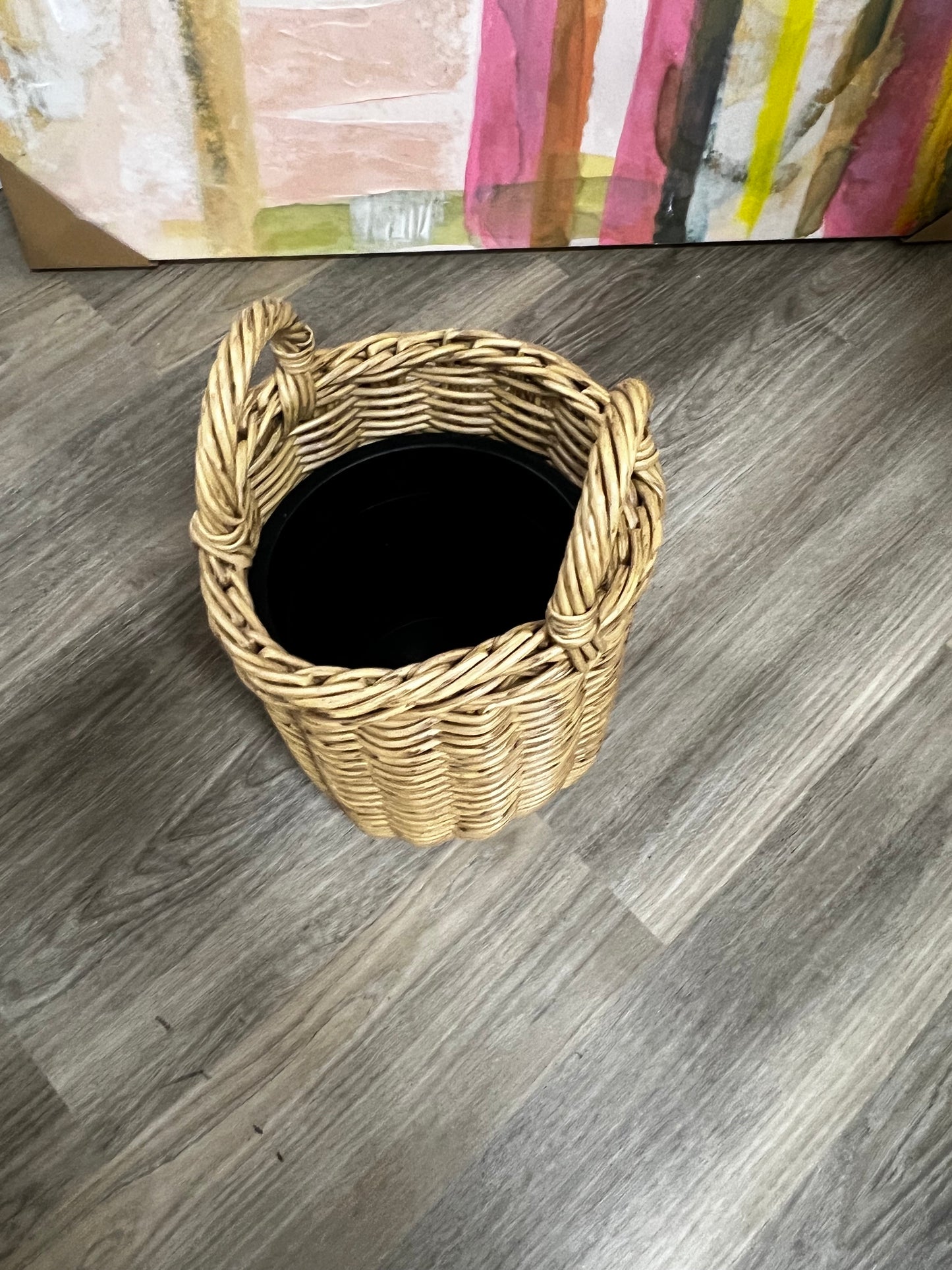 Small Poly Weave Plant Basket