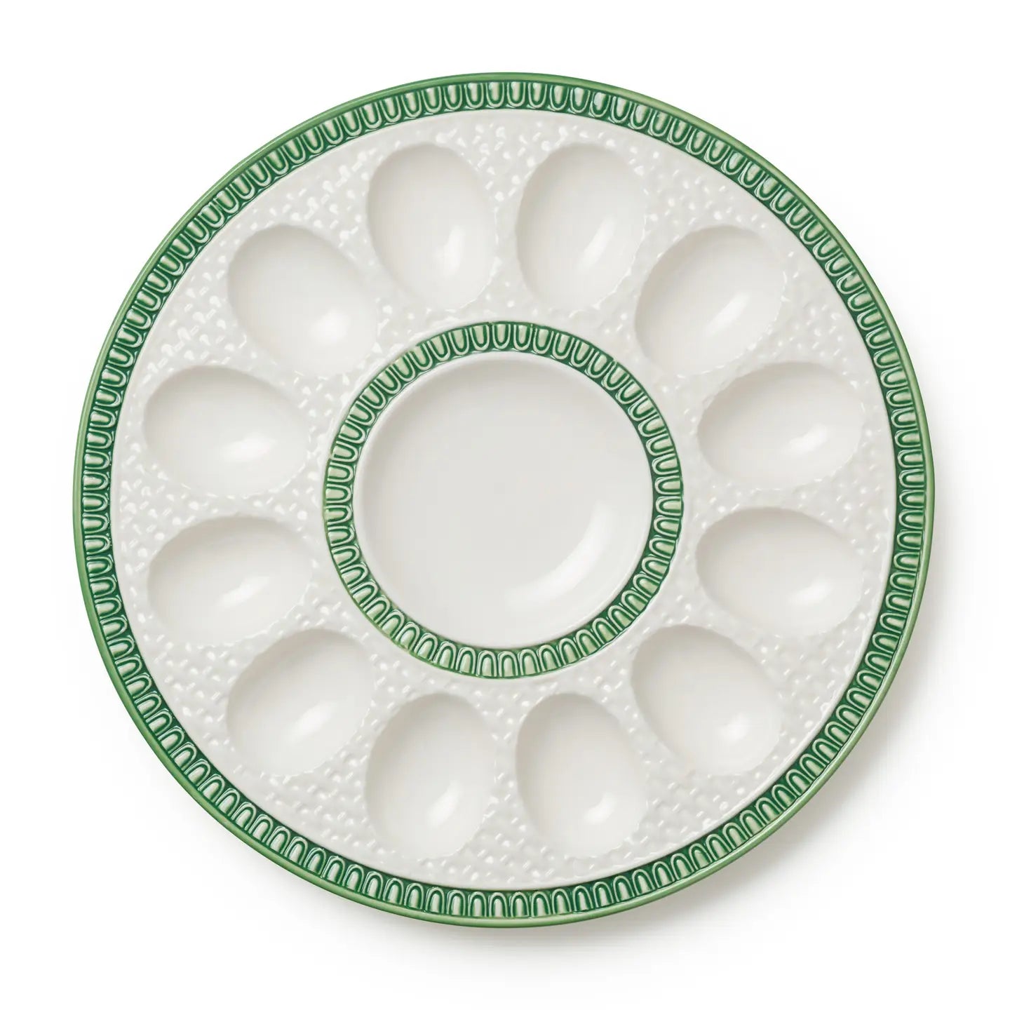 Embossed Rattan Egg Plate