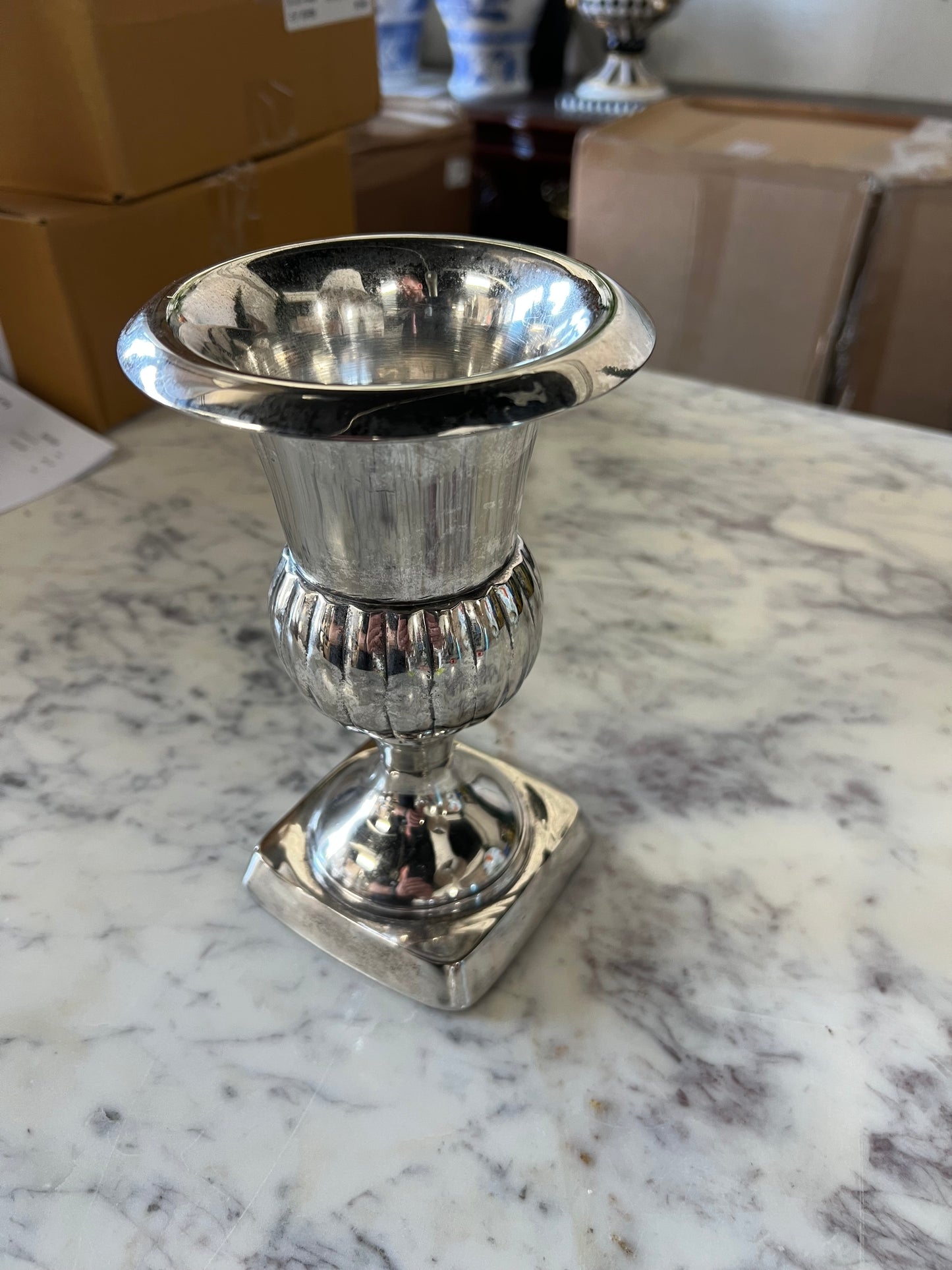Vintage Silver-Plated Small Urn