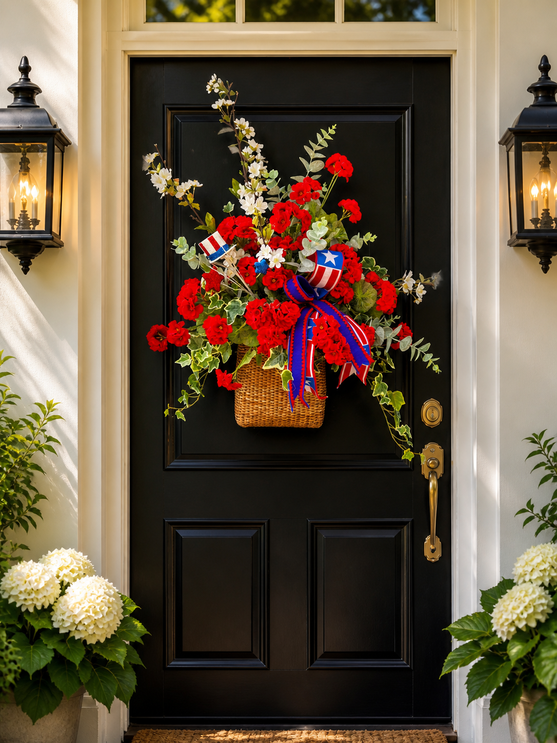 Liberty Bloom Door Basket 🇺🇸
