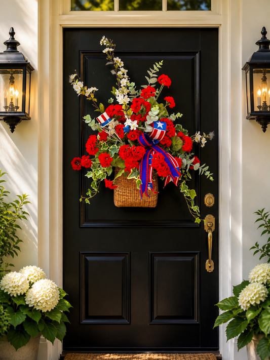 Liberty Bloom Door Basket 🇺🇸