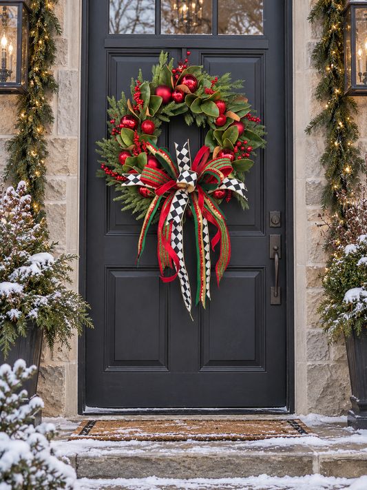 Christmas Magnolia Merriment Wreath