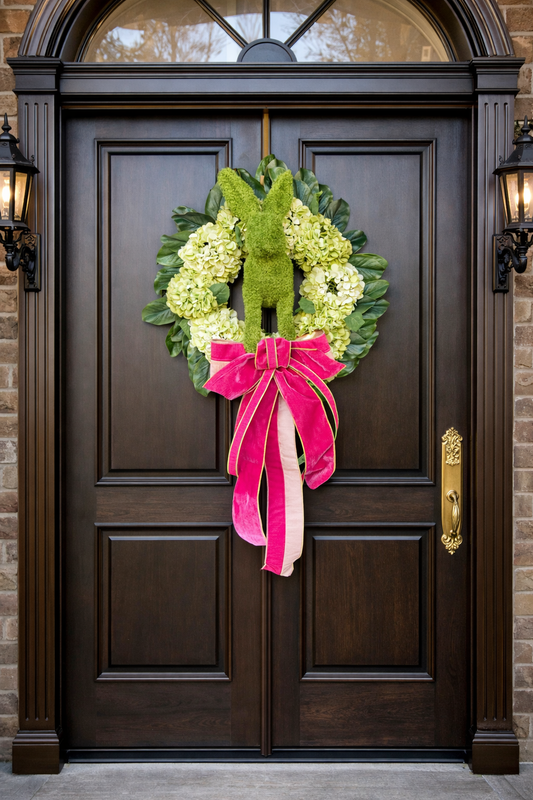 Bunny in Bloom Wreath
