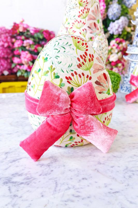 9.5 inch Pink Bow, large egg