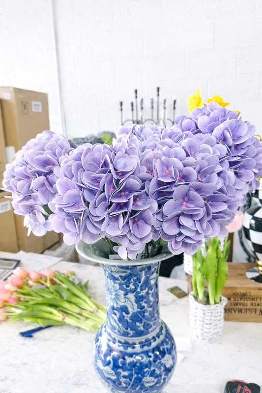 Real touch Lavender Hydrangea