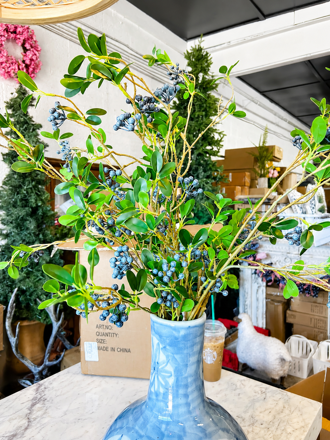 Bundle of 2 Blue Berry Stem