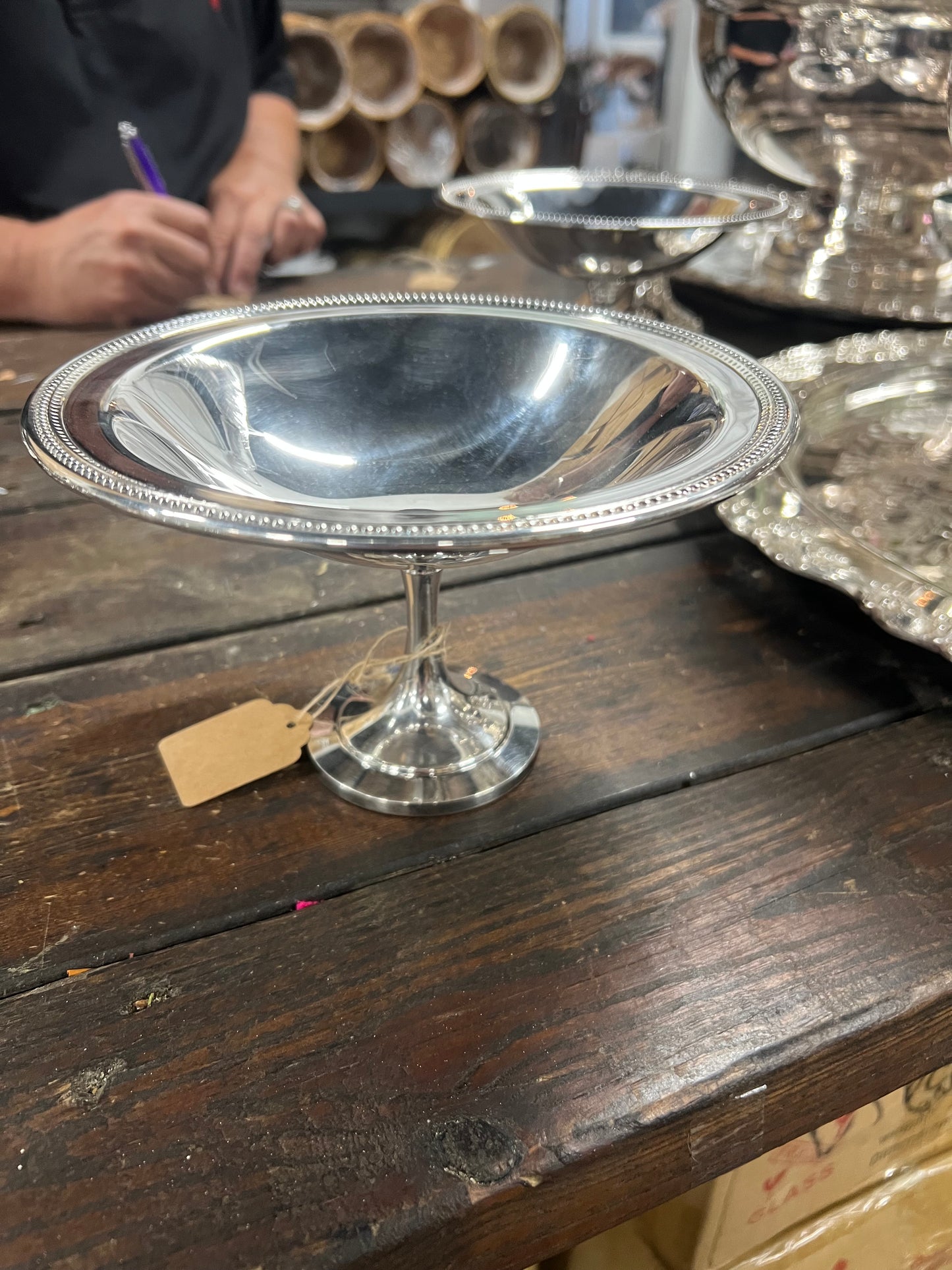 Vintage Silver Plated Pedestal