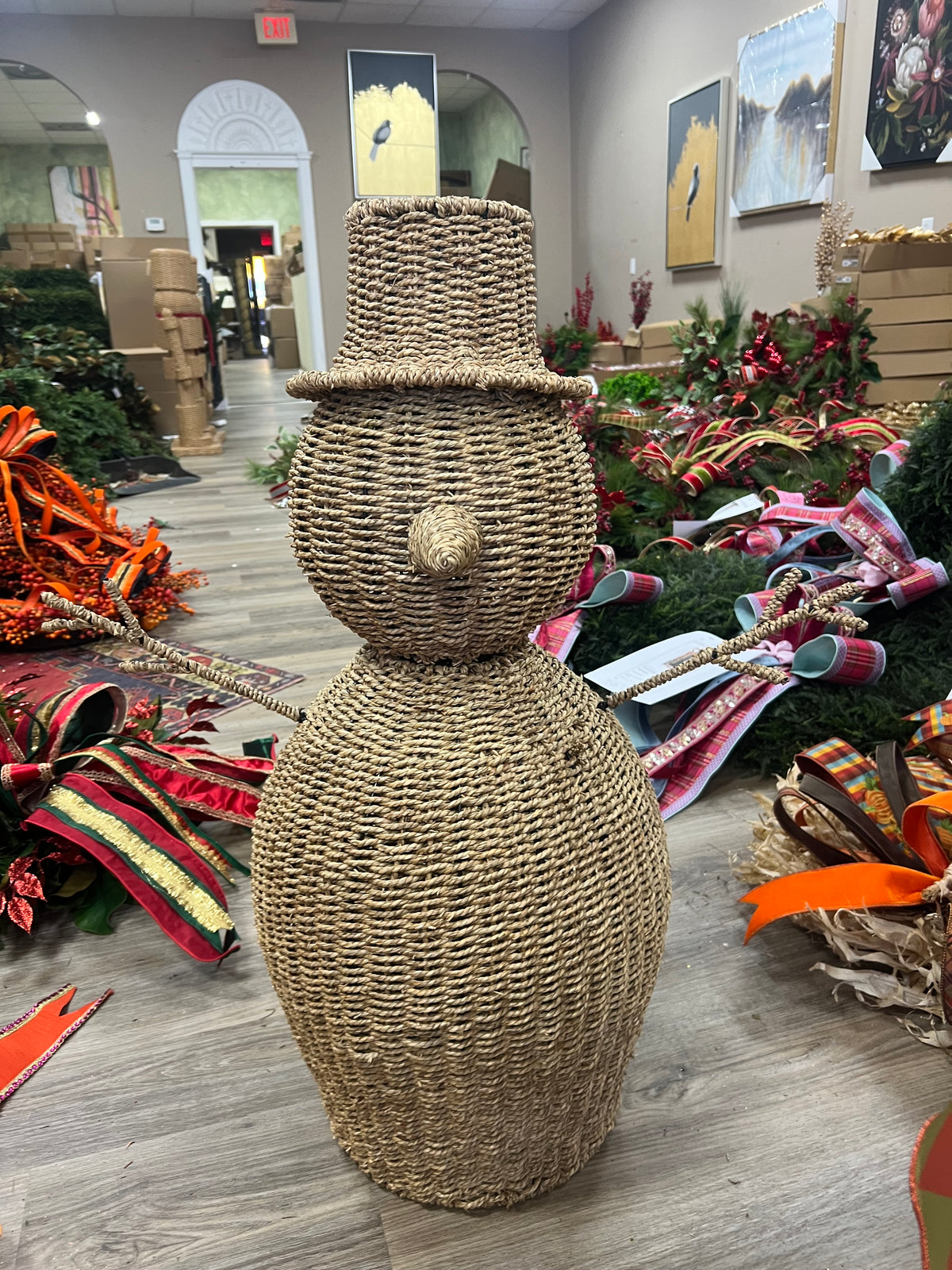 3’ Woven Snowman (PICKUP ONLY)