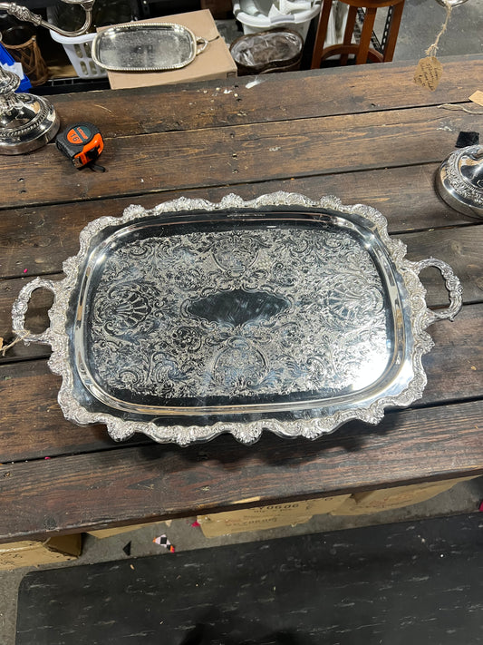 20x15  Heavy silverplated serving Tray