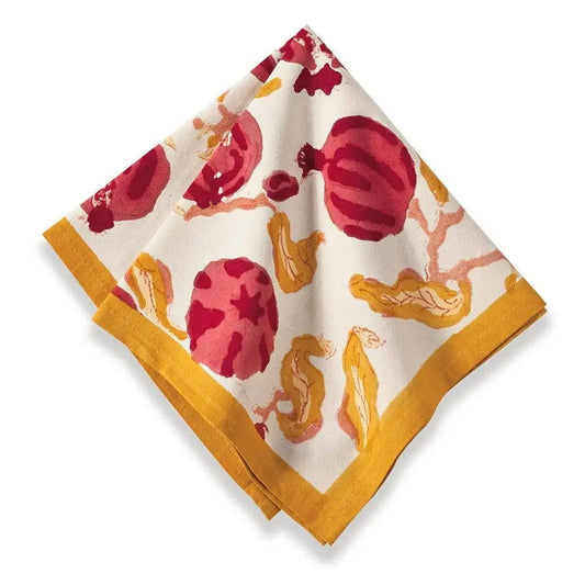 Pomegranate Yellow/Red Napkins - Set of 6