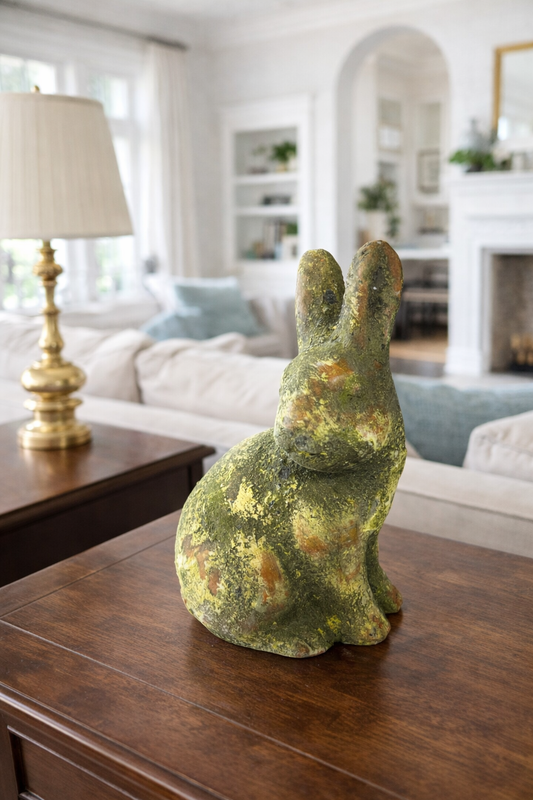 Mossy Cement Bunny