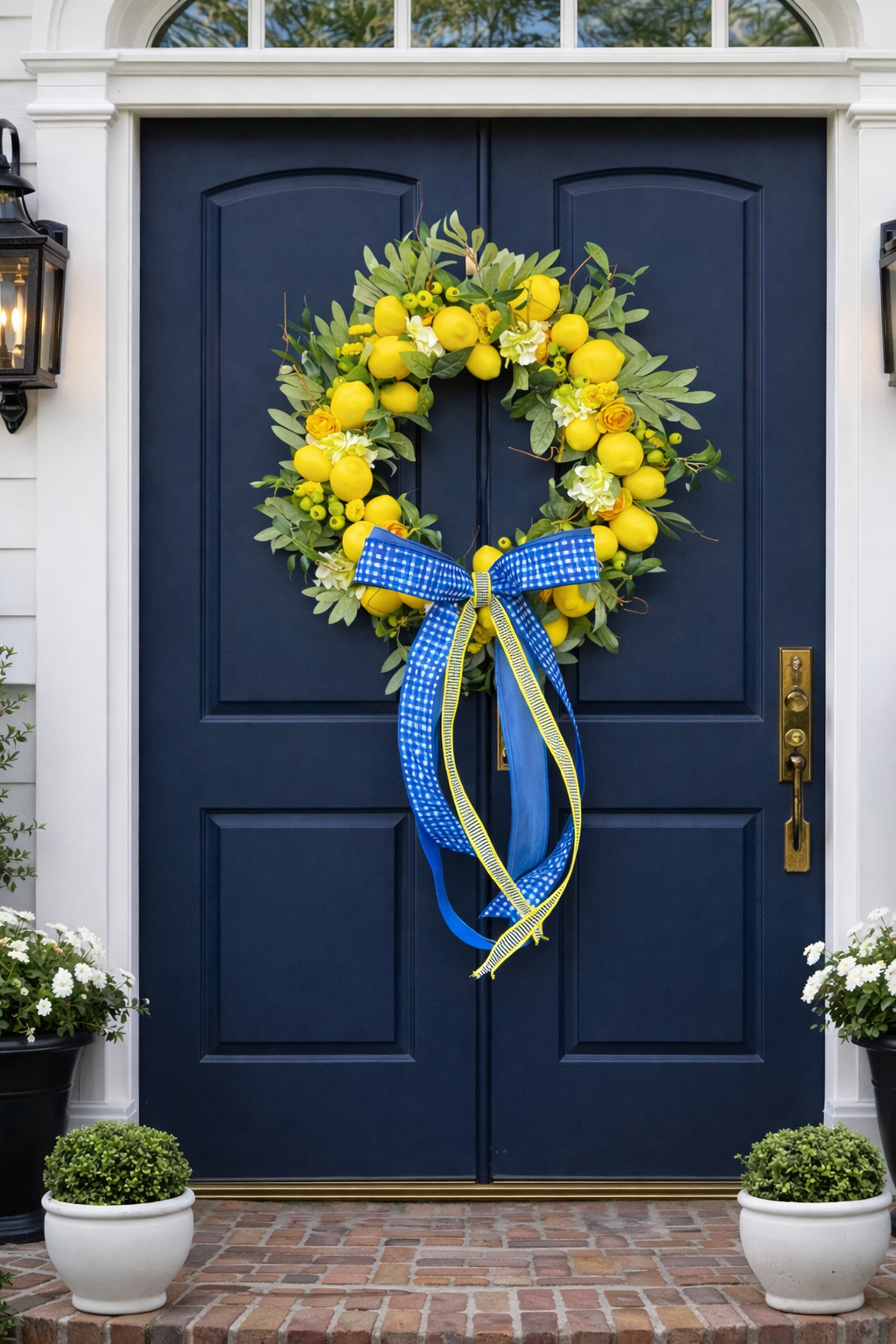 Lemon/Floral Wreath