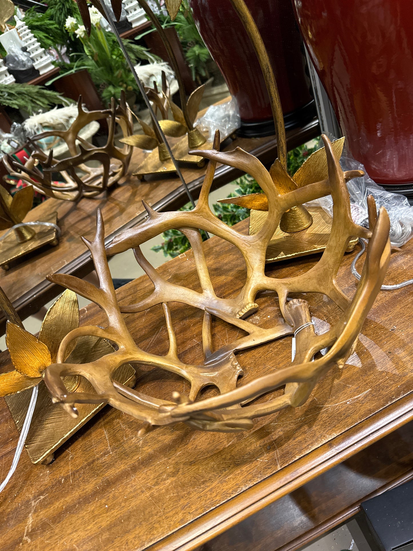 14” Deer Antler Bowl