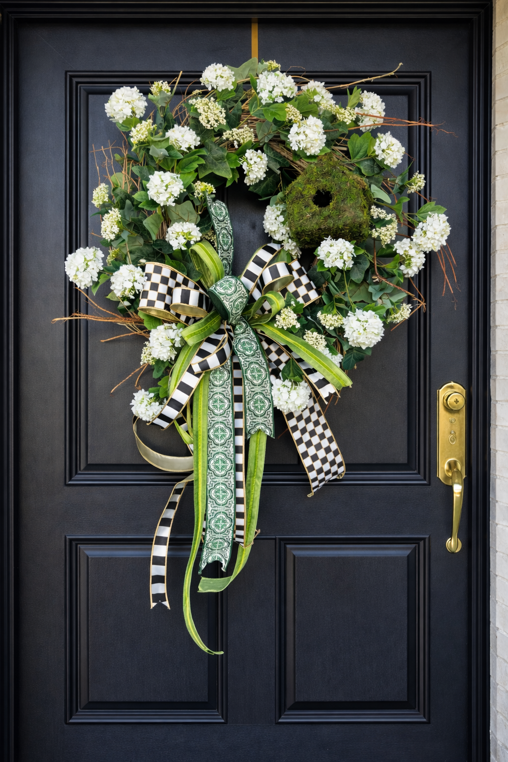 Snowball Bird House Wreath