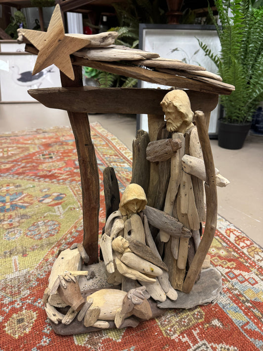 The Holy Family with Animals - Driftwood