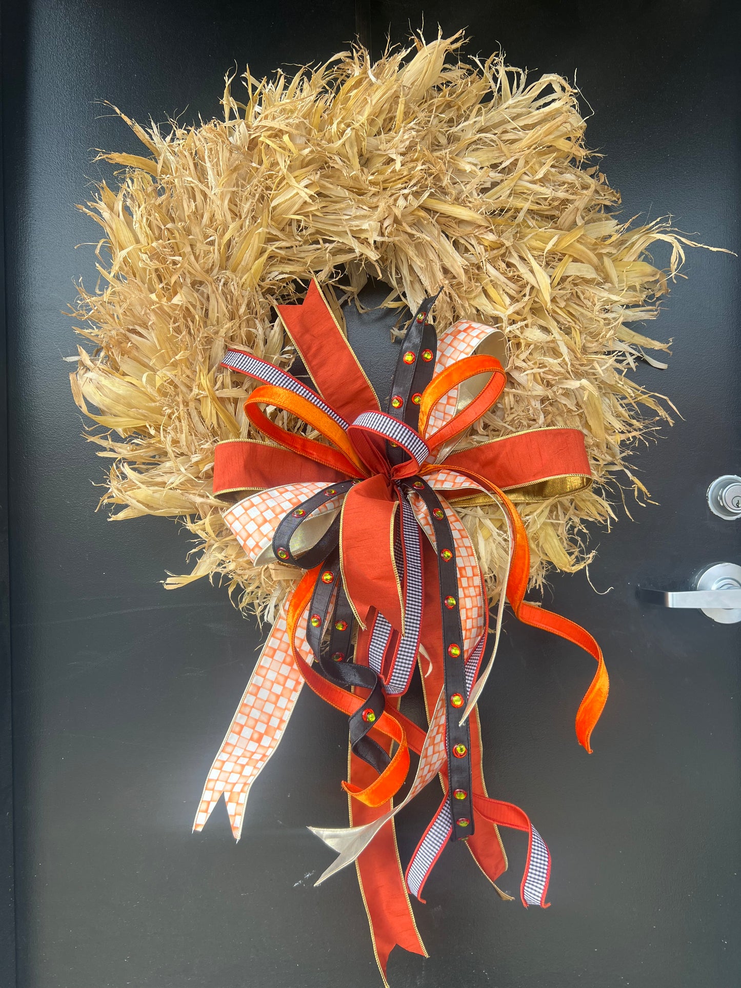 Corn Shuck Charm Wreath