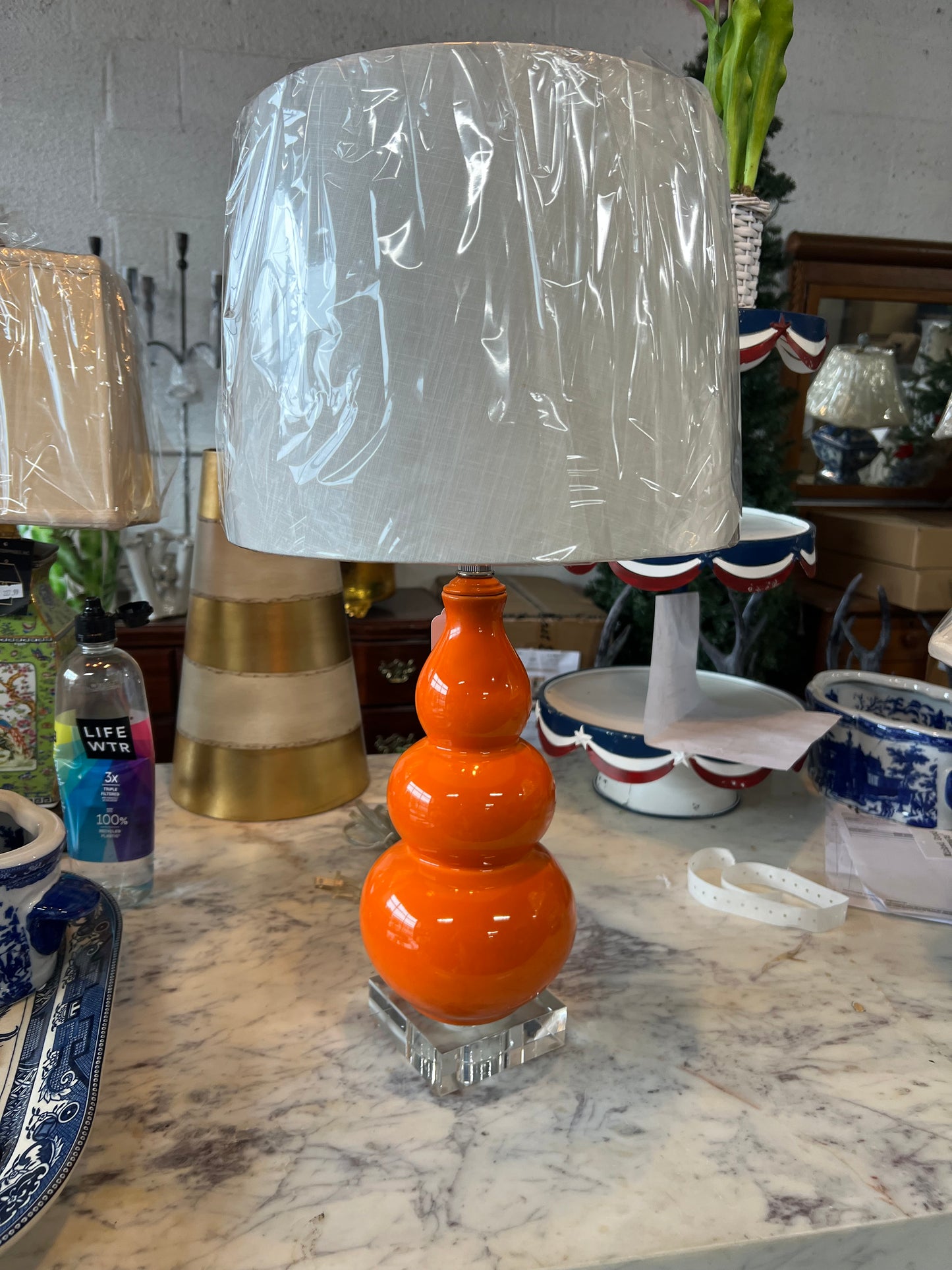 Luxe Orange Lamp