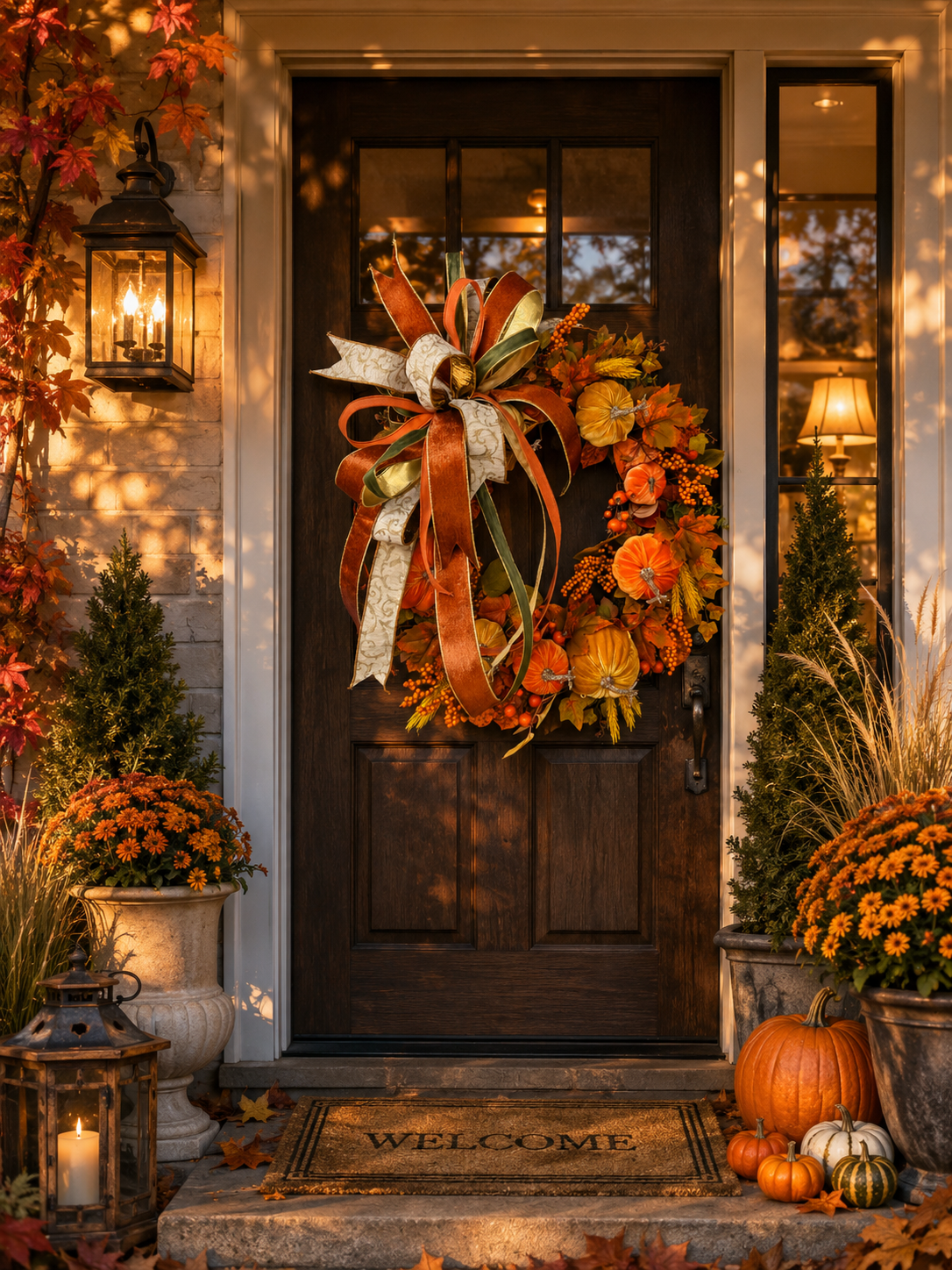 Copper & Sage Harvest Wreath