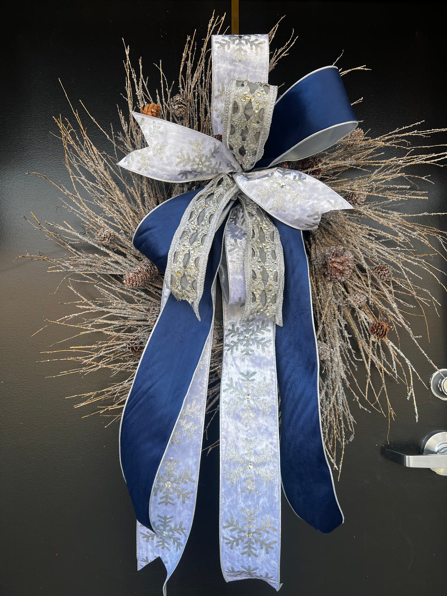 Midnight Snow wreath