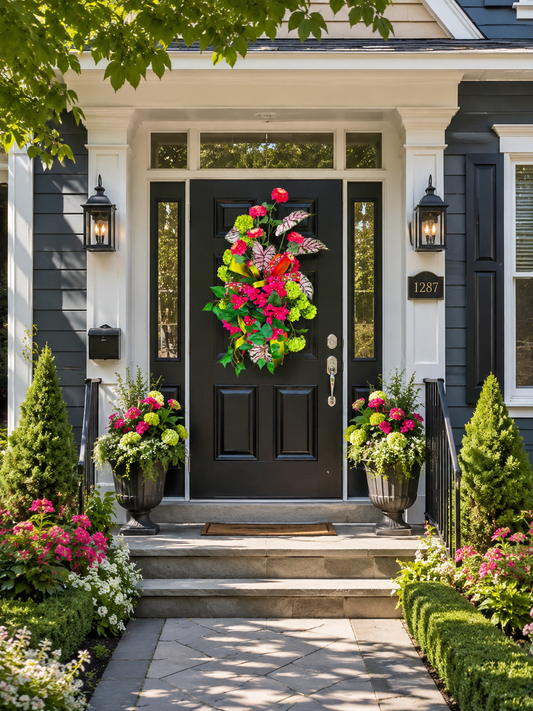 Caladium Cottage Basket