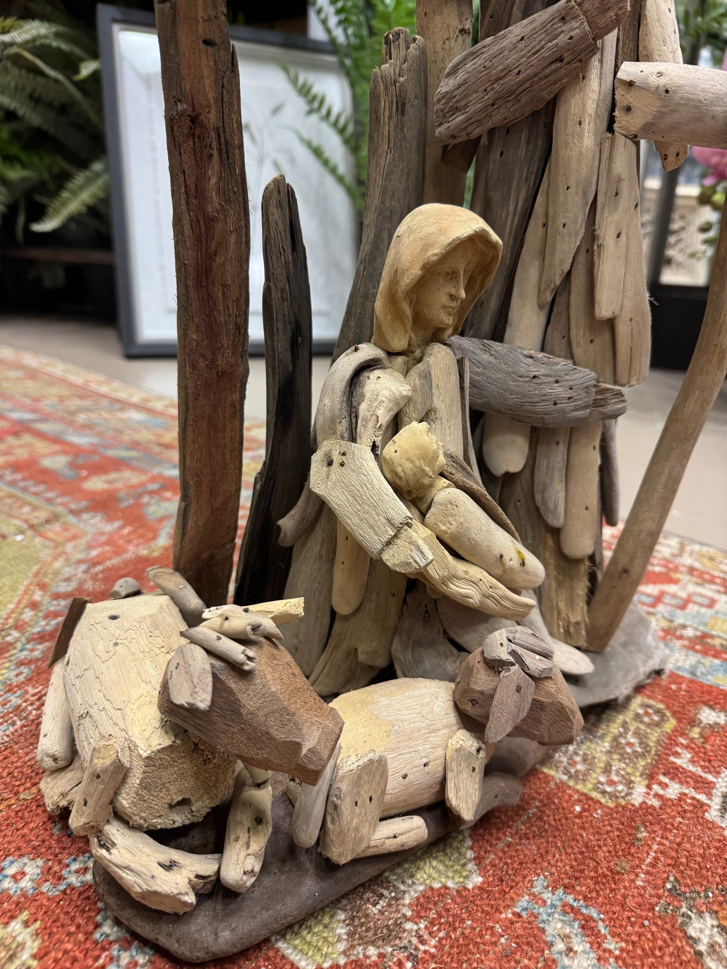 The Holy Family with Animals - Driftwood