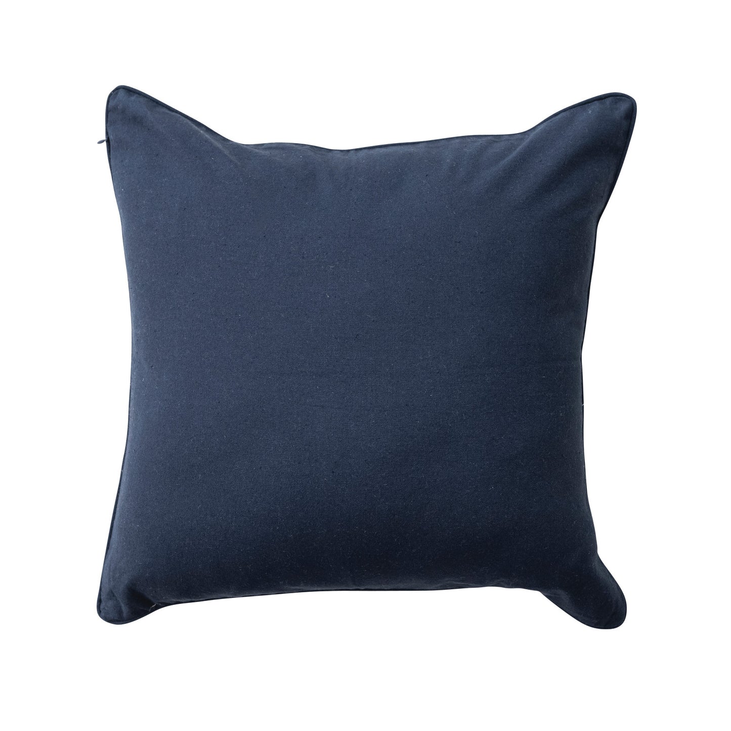 Square Velvet Pillow with Vintage Carpet Pattern & Piping