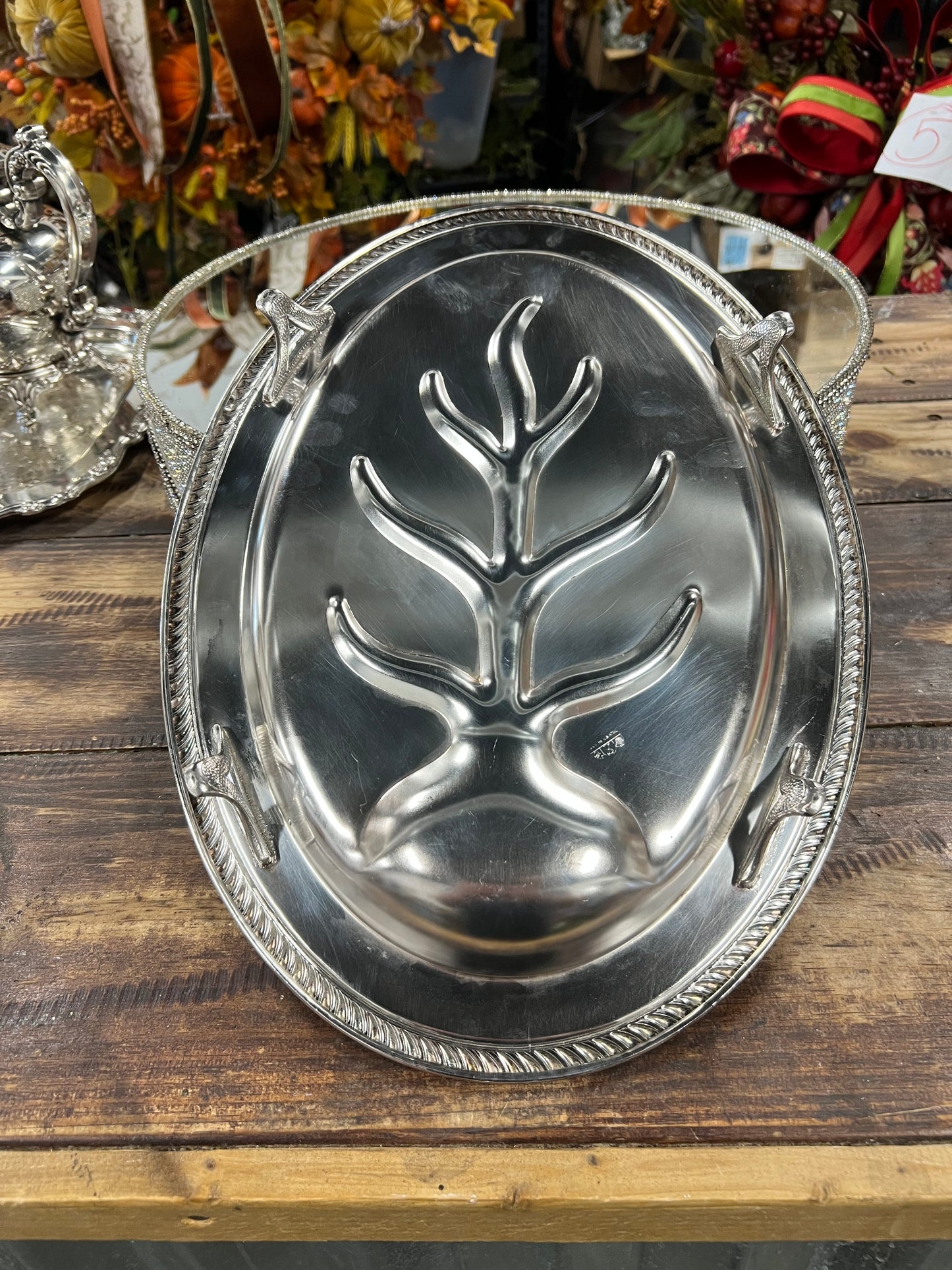 Vintage Silver-Plated Meat Tray