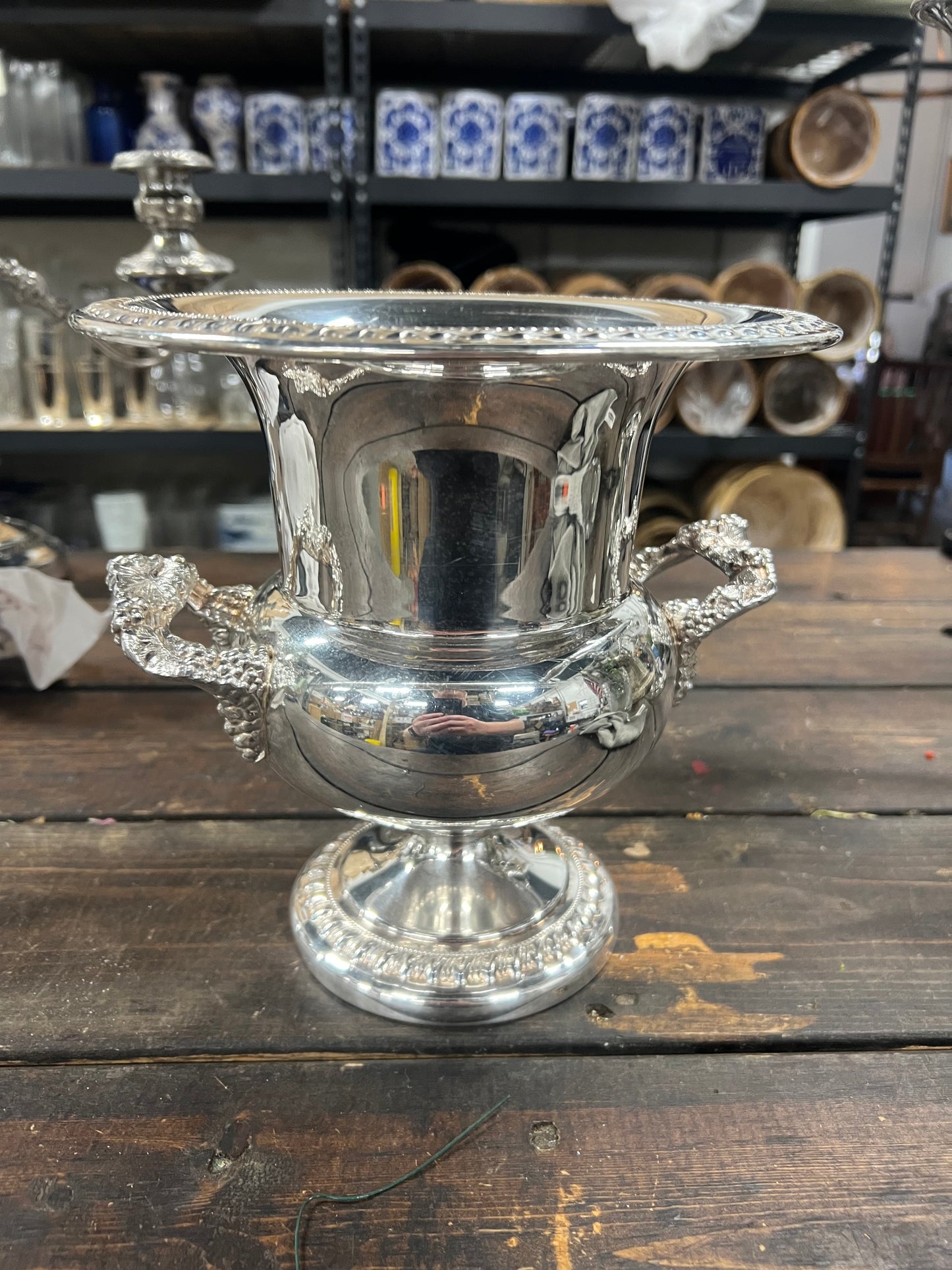 Vintage Antique Silverplated Champagne Urn