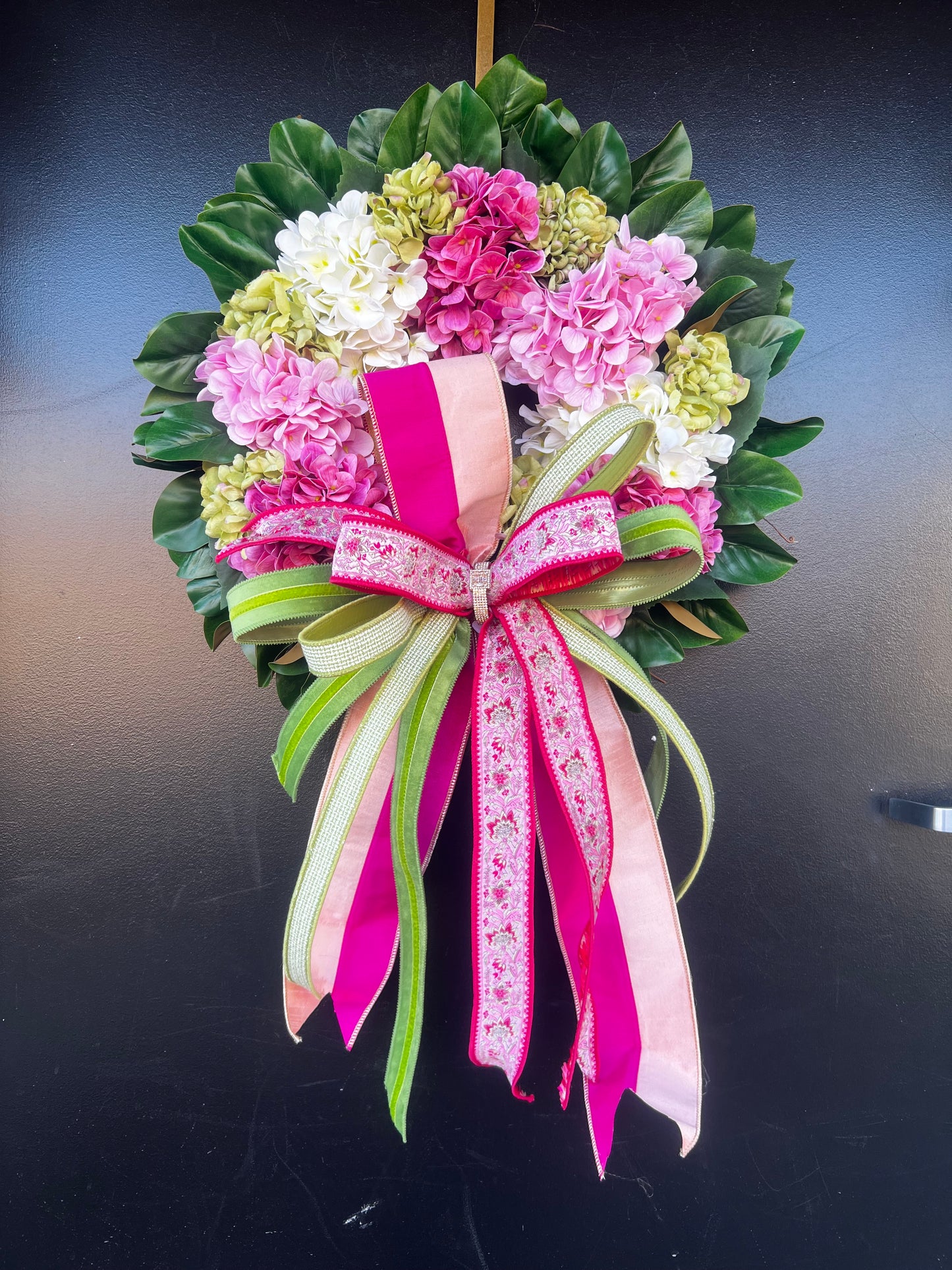 Southern Spring Hydrangea Wreath 3