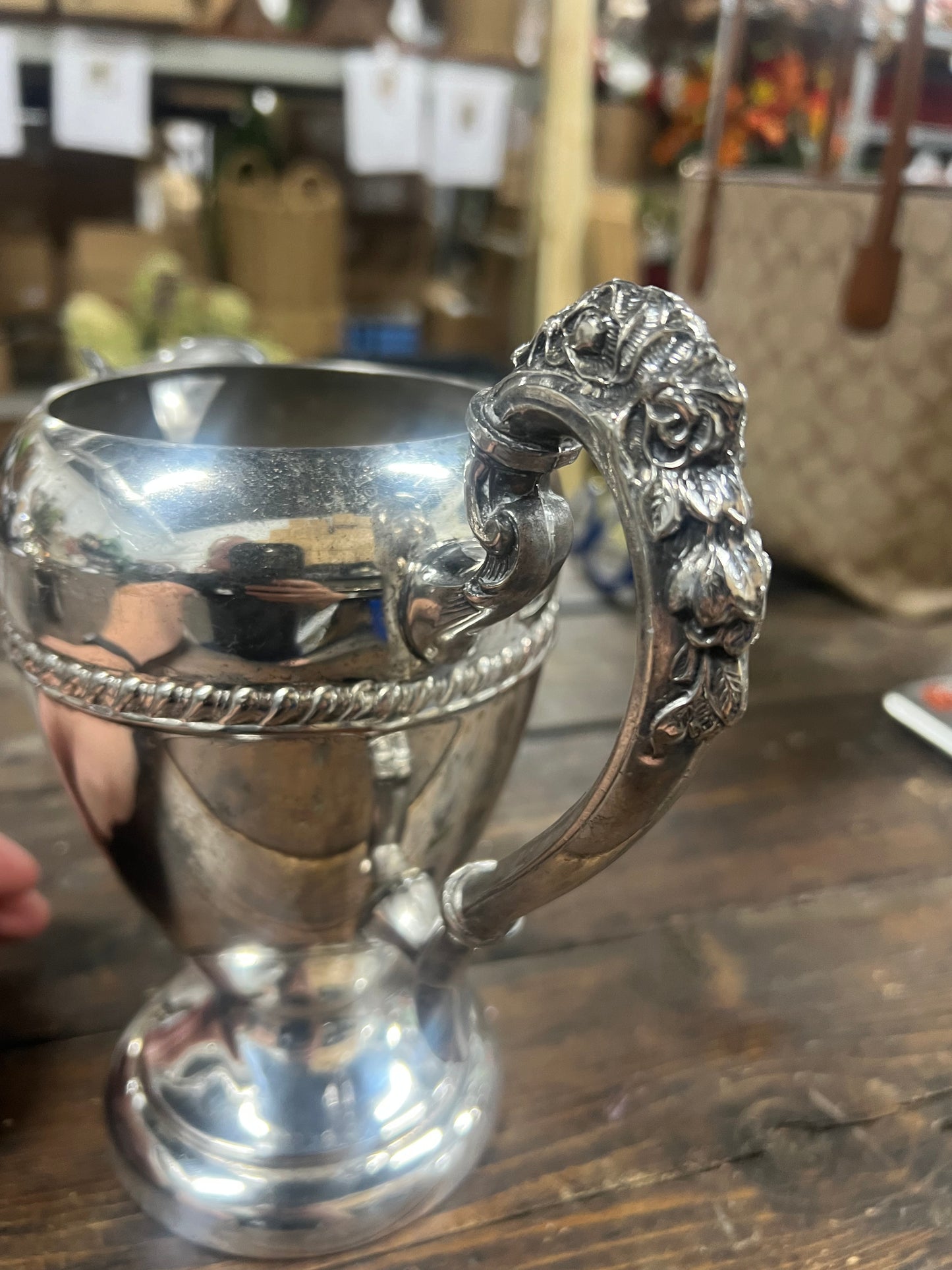 Vintage silver-plated pitcher 2