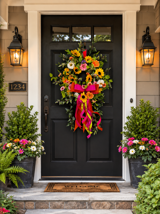 🌻 Sunshine Summer Wreath