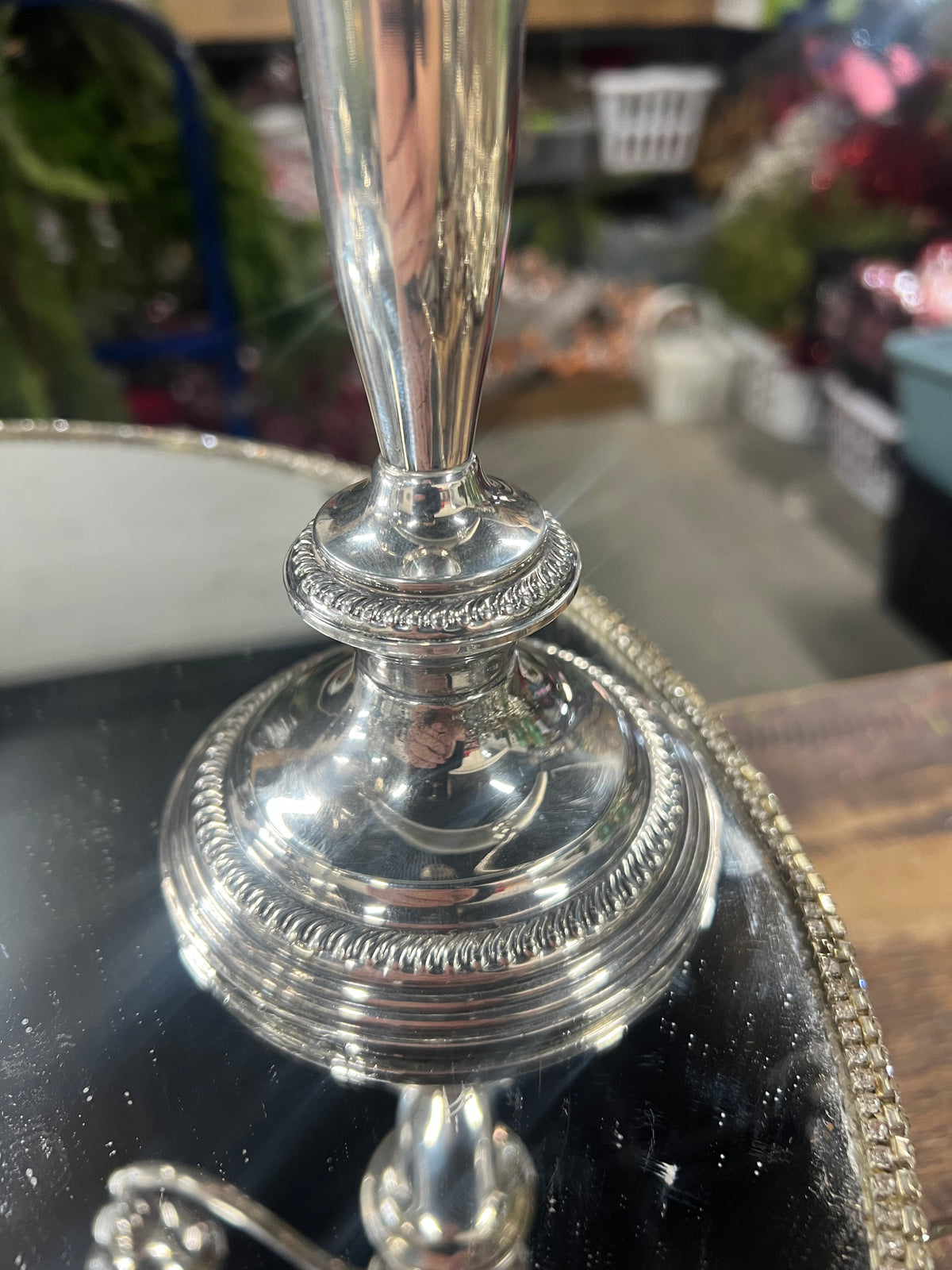 Set of 2 Vintage Sterling Silver candelabra (2)