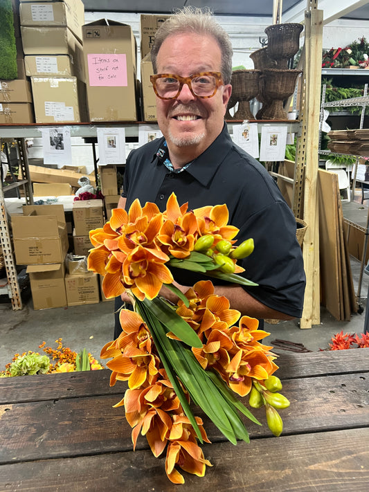 Gold Orchid Cymbidium Open