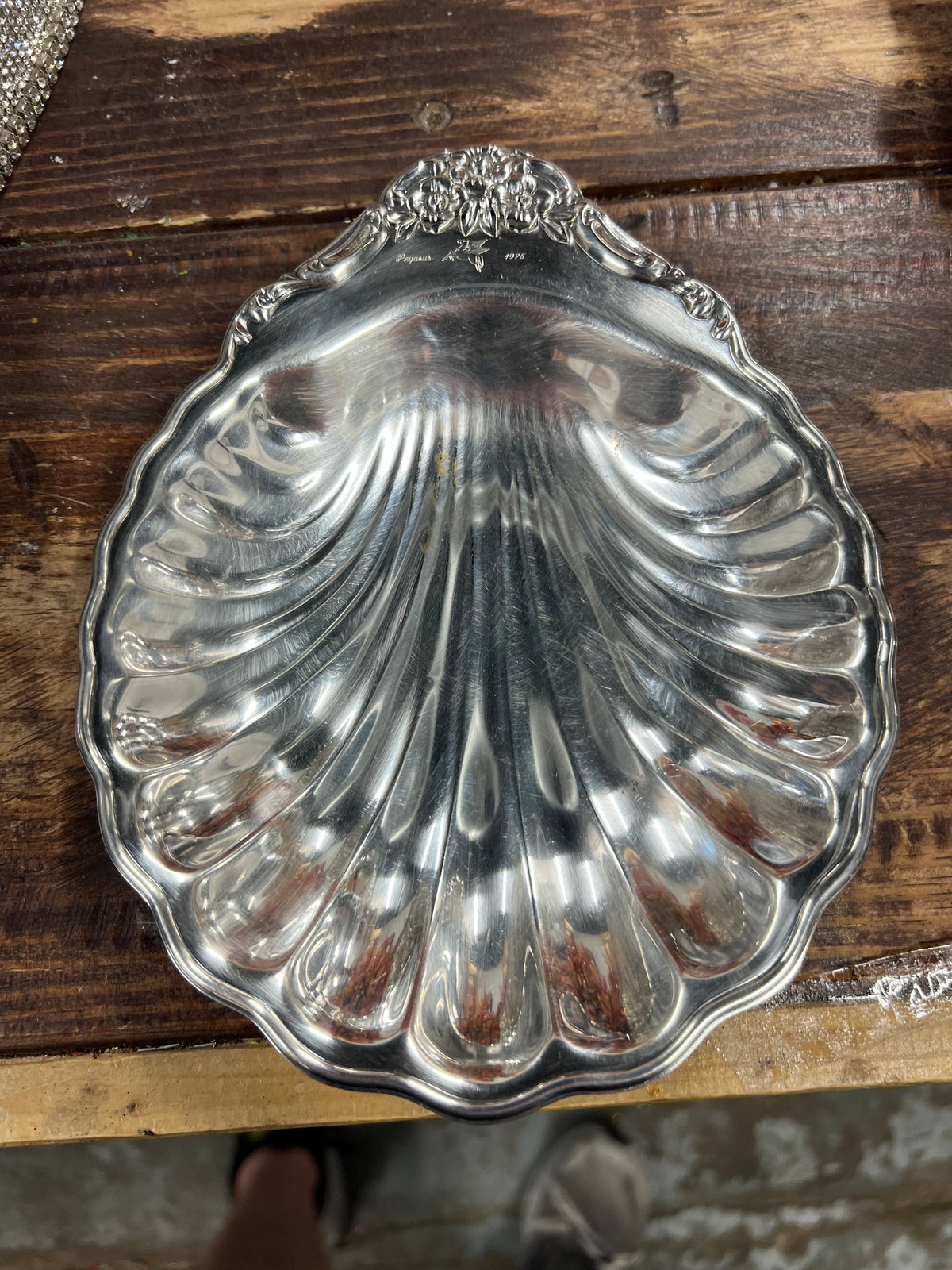 Vintage Silver-Plated Baptismal Shell (6)