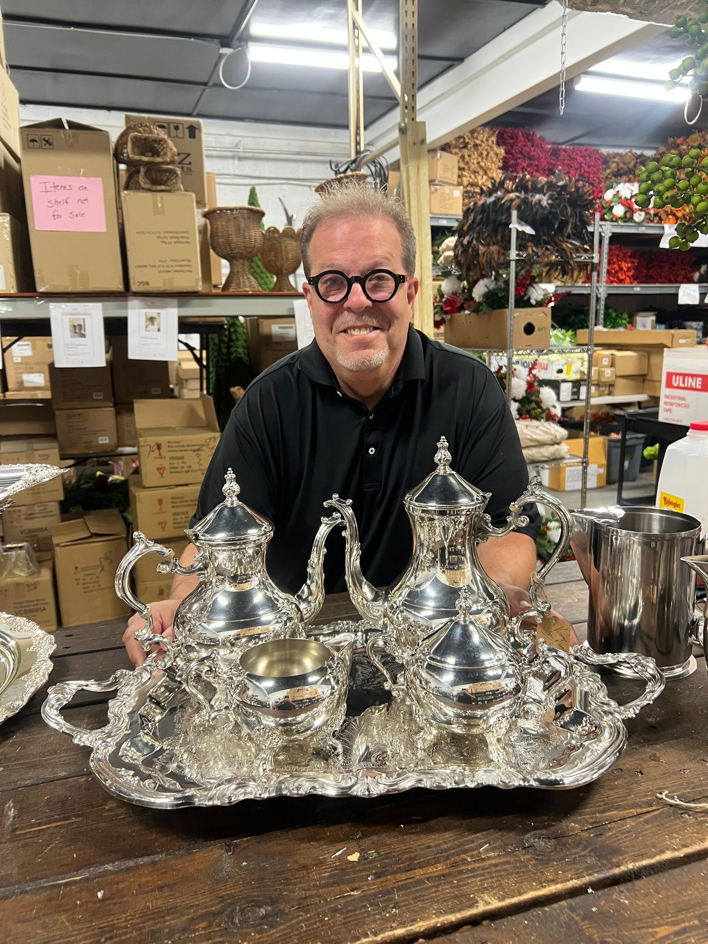 Vintage Silver Plated Tea Set (5 pieces)