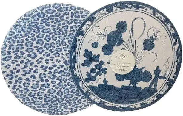 Set of 4 Blue & White Reversible ￼Placemats
