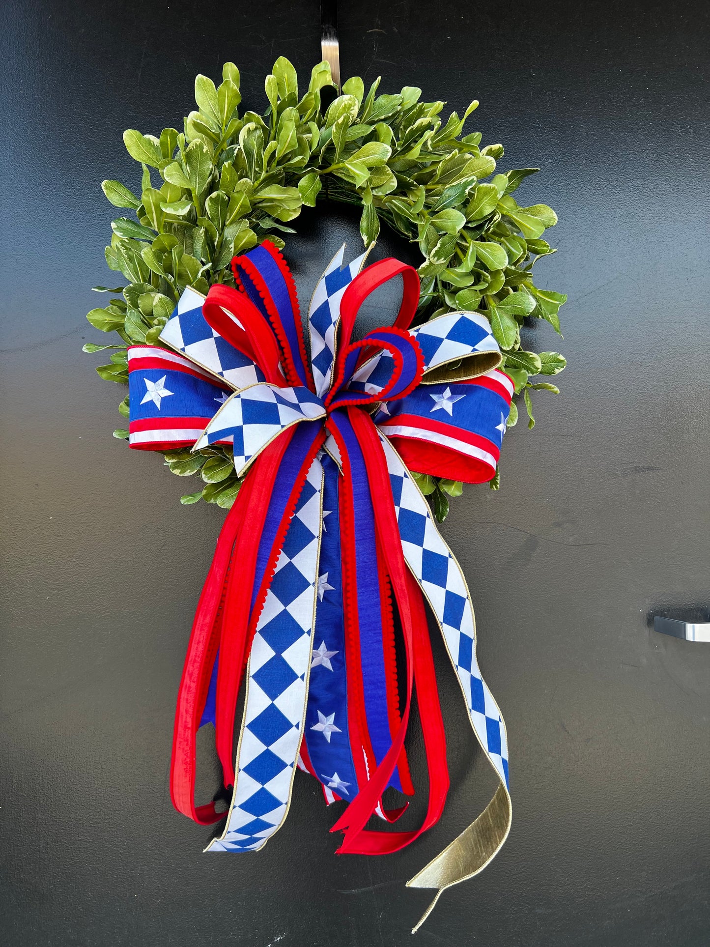 Pittosporum Red White & Blue Wreath