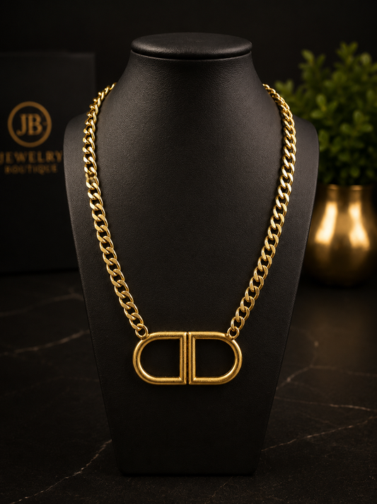 Gold chain necklace