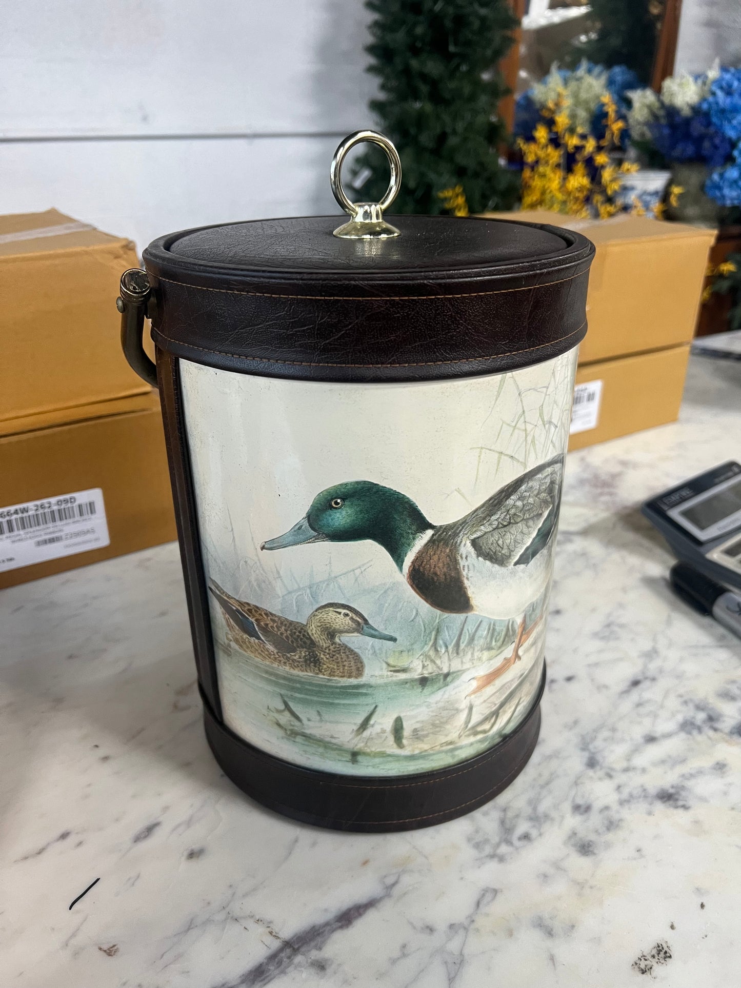 Vintage Duck Ice Bucket with Handle 2
