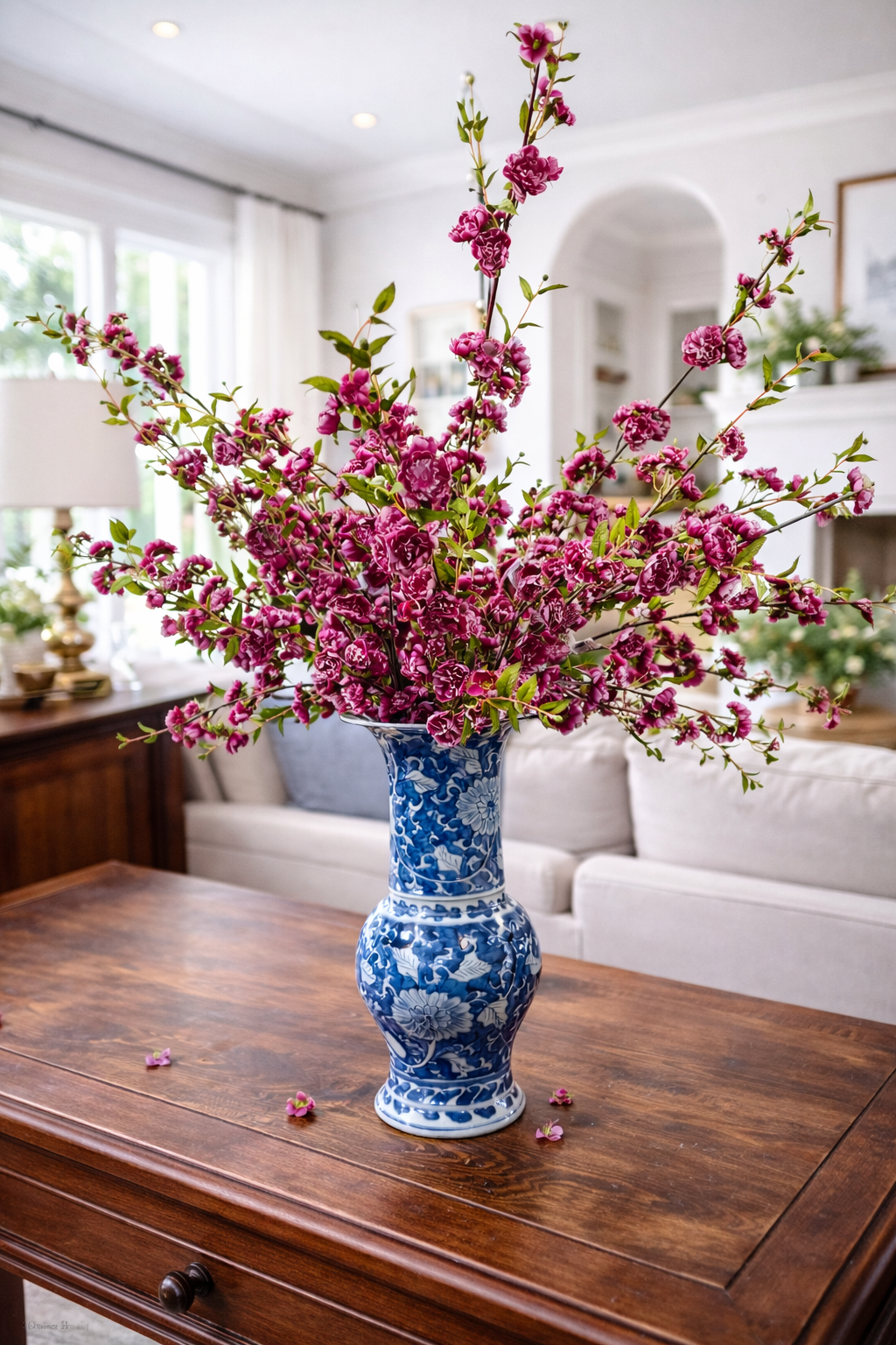 Royal Double Cherry Blossom Spray