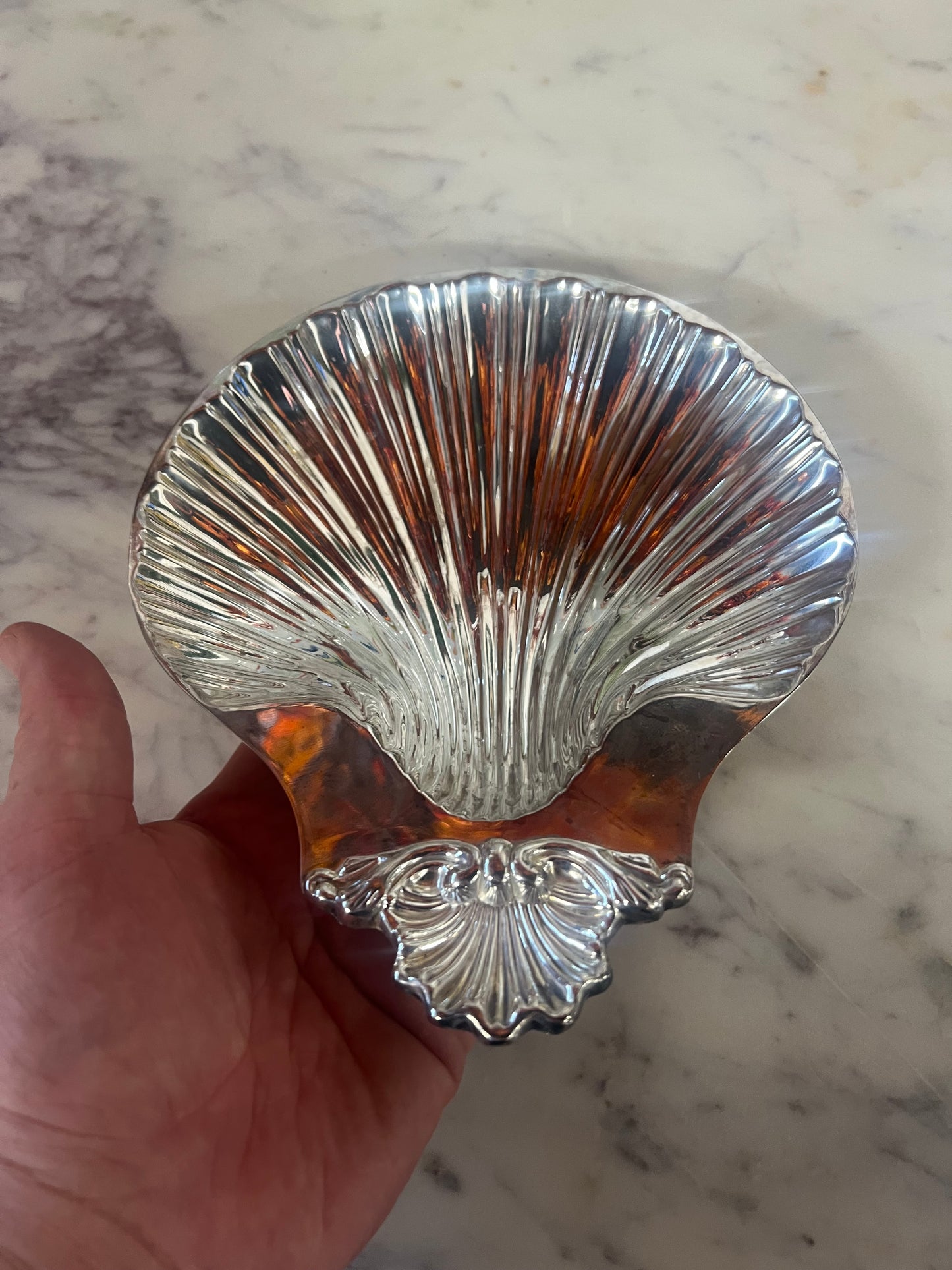 Vintage Silver-Plated Baptismal Tray 5